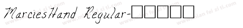 MarciesHand Regular字体转换